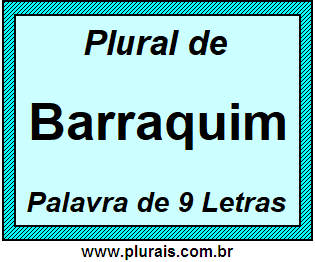 Plural de Barraquim
