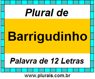 Plural de Barrigudinho