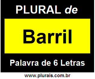 Plural de Barril