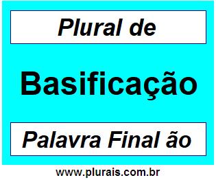 Plural de Basificação