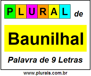 Plural de Baunilhal