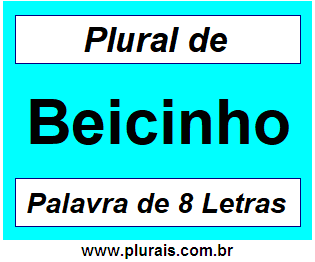 Plural de Beicinho