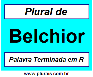 Plural de Belchior