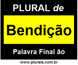 Plural de Bendição