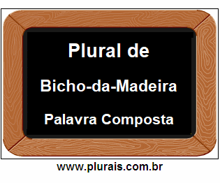 Plural de Bicho-da-Madeira
