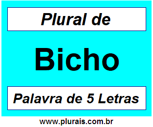 Plural de Bicho