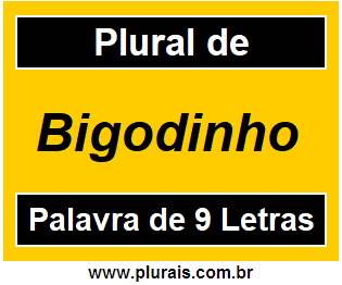 Plural de Bigodinho