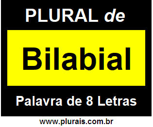 Plural de Bilabial