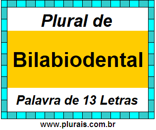 Plural de Bilabiodental