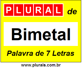 Plural de Bimetal