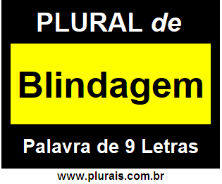 Plural de Blindagem