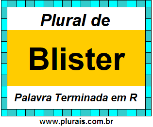 Plural de Blister