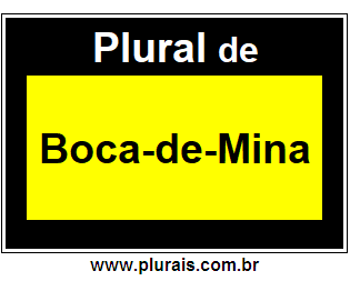 Plural de Boca-de-Mina