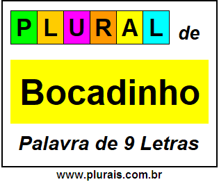 Plural de Bocadinho