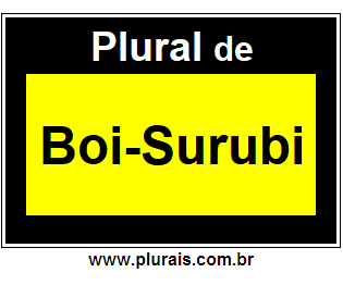 Plural de Boi-Surubi
