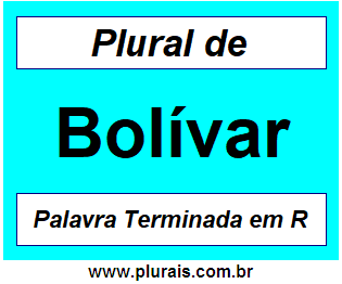 Plural de Bolívar
