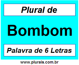 Plural de Bombom