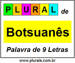 Plural de Botsuanês