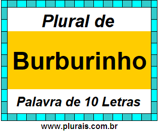 Plural de Burburinho