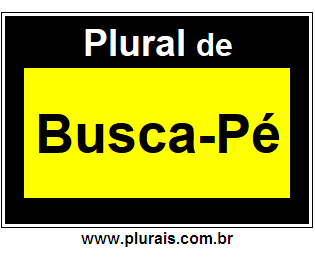 Plural de Busca-Pé