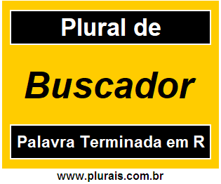 Plural de Buscador