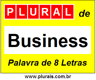 Plural de Business