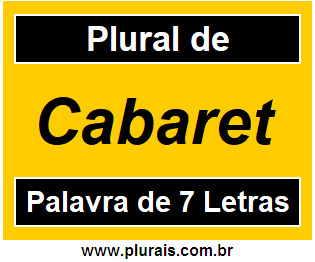 Plural de Cabaret