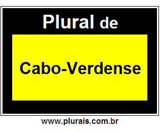 Plural de Cabo-Verdense