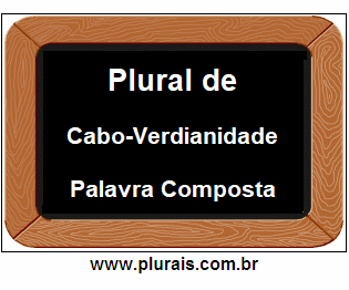 Plural de Cabo-Verdianidade