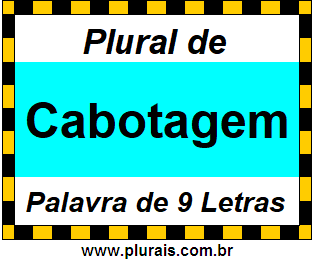 Plural de Cabotagem