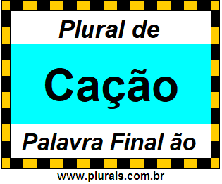 Plural de Cação