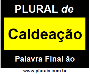 Plural de Caldeação