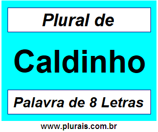 Plural de Caldinho