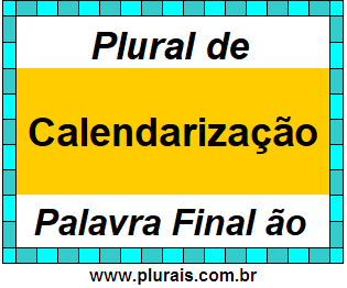 Plural de Calendarização