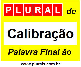 Plural de Calibração