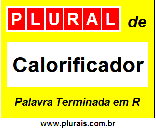 Plural de Calorificador