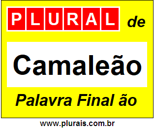 Plural de Camaleão