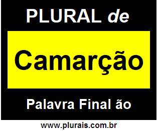 Plural de Camarção