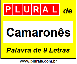 Plural de Camaronês