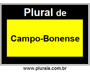 Plural de Campo-Bonense