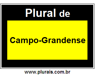 Plural de Campo-Grandense