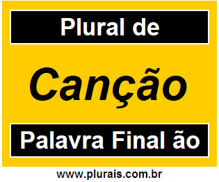 Plural de Canção