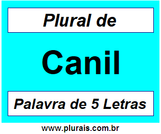 Plural de Canil