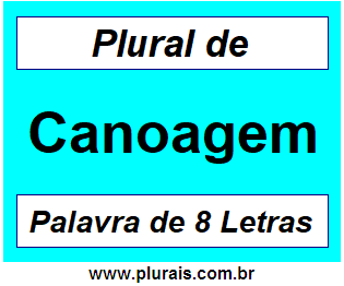 Plural de Canoagem