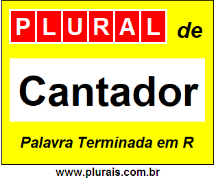 Plural de Cantador