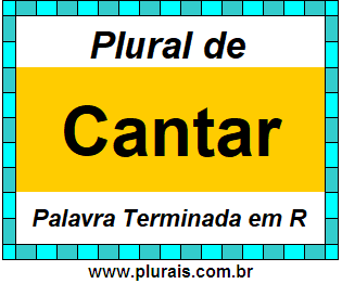 Plural de Cantar