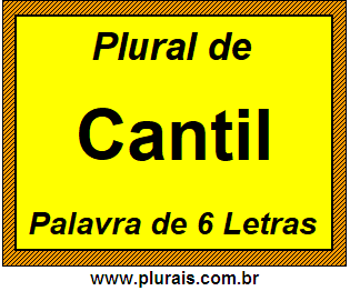 Plural de Cantil