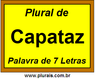 Plural de Capataz