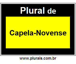 Plural de Capela-Novense