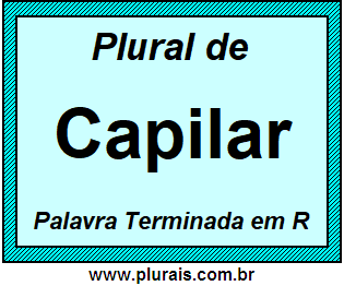 Plural de Capilar